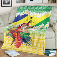 Personalised Malampa Joyeux Noel Blanket Proud To Be a Ni-Van Sand Drawing Art - Polynesian Pride