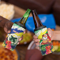 Personalised Malampa Joyeux Noel 4 in 1 Can Cooler Tumbler Proud To Be a Ni-Van Sand Drawing Art - Polynesian Pride