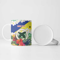 Personalised Malampa Joyeux Noel Ceramic Mug Proud To Be a Ni-Van Sand Drawing Art - Polynesian Pride