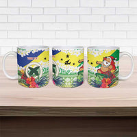 Personalised Malampa Joyeux Noel Ceramic Mug Proud To Be a Ni-Van Sand Drawing Art - Polynesian Pride