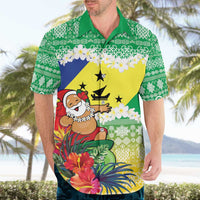 Personalised Malampa Joyeux Noel Hawaiian Shirt Proud To Be a Ni-Van Sand Drawing Art - Polynesian Pride