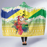 Personalised Malampa Joyeux Noel Hooded Blanket Proud To Be a Ni-Van Sand Drawing Art - Polynesian Pride