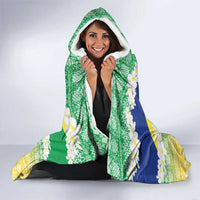 Personalised Malampa Joyeux Noel Hooded Blanket Proud To Be a Ni-Van Sand Drawing Art - Polynesian Pride