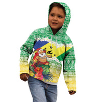Personalised Malampa Joyeux Noel Kid Hoodie Proud To Be a Ni-Van Sand Drawing Art - Polynesian Pride