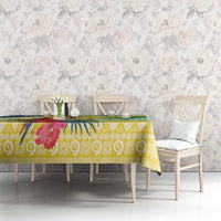 Personalised Malampa Joyeux Noel Tablecloth Proud To Be a Ni-Van Sand Drawing Art - Polynesian Pride