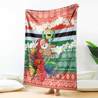 Personalised Penama Joyeux Noel Blanket Proud To Be a Ni-Van Sand Drawing Art - Polynesian Pride