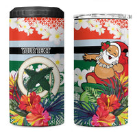 Personalised Penama Joyeux Noel 4 in 1 Can Cooler Tumbler Proud To Be a Ni-Van Sand Drawing Art - Polynesian Pride