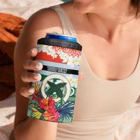 Personalised Penama Joyeux Noel 4 in 1 Can Cooler Tumbler Proud To Be a Ni-Van Sand Drawing Art - Polynesian Pride