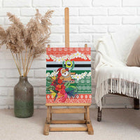 Personalised Penama Joyeux Noel Canvas Wall Art Proud To Be a Ni-Van Sand Drawing Art - Polynesian Pride