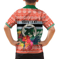 Personalised Penama Joyeux Noel Family Matching Long Sleeve Bodycon Dress and Hawaiian Shirt Proud To Be a Ni-Van Sand Drawing Art LT9 - Polynesian Pride