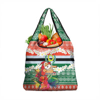 Personalised Penama Joyeux Noel Grocery Bag Proud To Be a Ni-Van Sand Drawing Art - Polynesian Pride
