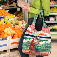 Personalised Penama Joyeux Noel Grocery Bag Proud To Be a Ni-Van Sand Drawing Art - Polynesian Pride