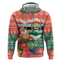 Personalised Penama Joyeux Noel Zip Hoodie Proud To Be a Ni-Van Sand Drawing Art - Polynesian Pride