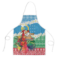 Personalised Sanma Joyeux Noel Apron Proud To Be a Ni-Van Sand Drawing Art - Polynesian Pride