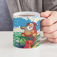 Personalised Sanma Joyeux Noel Ceramic Mug Proud To Be a Ni-Van Sand Drawing Art - Polynesian Pride