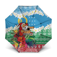 Personalised Sanma Joyeux Noel Umbrella Proud To Be a Ni-Van Sand Drawing Art - Polynesian Pride