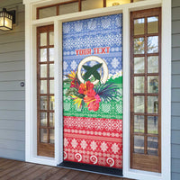 Personalised Shefa Joyeux Noel Door Cover Proud To Be a Ni-Van Sand Drawing Art - Polynesian Pride