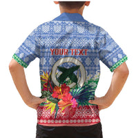 Personalised Shefa Joyeux Noel Family Matching Mermaid Dress and Hawaiian Shirt Proud To Be a Ni-Van Sand Drawing Art LT9 - Polynesian Pride