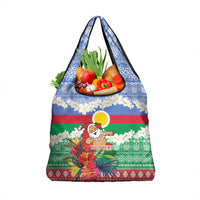 Personalised Shefa Joyeux Noel Grocery Bag Proud To Be a Ni-Van Sand Drawing Art - Polynesian Pride
