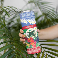 Personalised Shefa Joyeux Noel Skinny Tumbler Proud To Be a Ni-Van Sand Drawing Art - Polynesian Pride