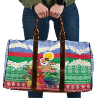 Personalised Shefa Joyeux Noel Travel Bag Proud To Be a Ni-Van Sand Drawing Art - Polynesian Pride