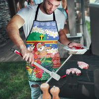 Personalised Tafea Joyeux Noel Apron Proud To Be a Ni-Van Sand Drawing Art - Polynesian Pride