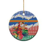 Personalised Tafea Joyeux Noel Ceramic Ornament Proud To Be a Ni-Van Sand Drawing Art - Polynesian Pride