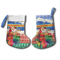 Personalised Tafea Joyeux Noel Christmas Stocking Proud To Be a Ni-Van Sand Drawing Art - Polynesian Pride