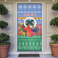 Personalised Tafea Joyeux Noel Door Cover Proud To Be a Ni-Van Sand Drawing Art - Polynesian Pride