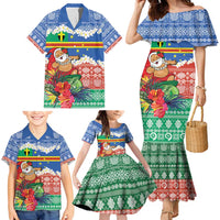 Personalised Tafea Joyeux Noel Family Matching Mermaid Dress and Hawaiian Shirt Proud To Be a Ni-Van Sand Drawing Art LT9 - Polynesian Pride