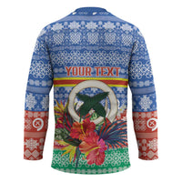 Personalised Tafea Joyeux Noel Hockey Jersey Proud To Be a Ni-Van Sand Drawing Art - Polynesian Pride