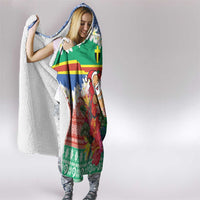 Personalised Tafea Joyeux Noel Hooded Blanket Proud To Be a Ni-Van Sand Drawing Art - Polynesian Pride