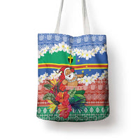 Personalised Tafea Joyeux Noel Tote Bag Proud To Be a Ni-Van Sand Drawing Art - Polynesian Pride