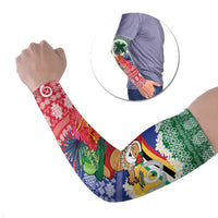 Personalised Torba Joyeux Noel Arm Sleeves Proud To Be a Ni-Van Sand Drawing Art - Polynesian Pride