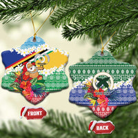 Personalised Torba Joyeux Noel Ceramic Ornament Proud To Be a Ni-Van Sand Drawing Art - Polynesian Pride