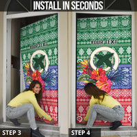 Personalised Torba Joyeux Noel Door Cover Proud To Be a Ni-Van Sand Drawing Art - Polynesian Pride