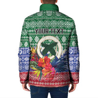 Personalised Torba Joyeux Noel Padded Jacket Proud To Be a Ni-Van Sand Drawing Art - Polynesian Pride