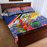 Personalised Torba Joyeux Noel Quilt Bed Set Proud To Be a Ni-Van Sand Drawing Art - Polynesian Pride