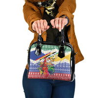 Personalised Torba Joyeux Noel Shoulder Handbag Proud To Be a Ni-Van Sand Drawing Art - Polynesian Pride