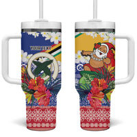 Personalised Torba Joyeux Noel Tumbler With Handle Proud To Be a Ni-Van Sand Drawing Art - Polynesian Pride