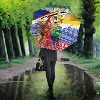 Personalised Torba Joyeux Noel Umbrella Proud To Be a Ni-Van Sand Drawing Art - Polynesian Pride