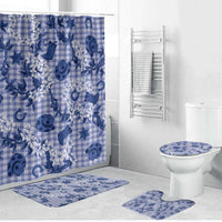 Mokihana Maile Ilima Leis Paniolo Palaka Bathroom Set Hawaiian Polu Spirit - Polynesian Pride