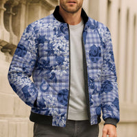 Mokihana Maile Ilima Leis Paniolo Palaka Bomber Puffer Jacket Hawaiian Polu Spirit - Polynesian Pride