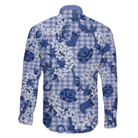 Mokihana Maile Ilima Leis Paniolo Palaka Family Matching Long Sleeve Bodycon Dress and Hawaiian Shirt Hawaiian Polu Spirit LT9 - Polynesian Pride