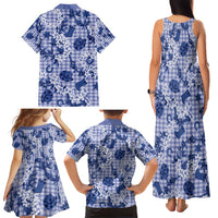 Mokihana Maile Ilima Leis Paniolo Palaka Family Matching Tank Maxi Dress and Hawaiian Shirt Hawaiian Polu Spirit LT9 - Polynesian Pride