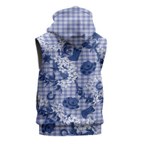 Mokihana Maile Ilima Leis Paniolo Palaka Sleeveless Zip Hoodie Hawaiian Polu Spirit - Polynesian Pride