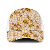 Mokihana Maile Ilima Leis Paniolo Palaka Baseball Net Cap Hawaiian Kula Spirit - Polynesian Pride