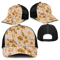 Mokihana Maile Ilima Leis Paniolo Palaka Baseball Net Cap Hawaiian Kula Spirit - Polynesian Pride