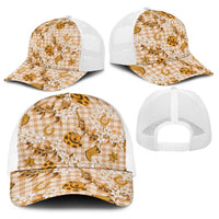 Mokihana Maile Ilima Leis Paniolo Palaka Baseball Net Cap Hawaiian Kula Spirit - Polynesian Pride