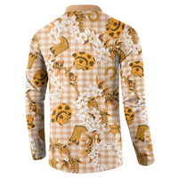 Mokihana Maile Ilima Leis Paniolo Palaka Button Sweatshirt Hawaiian Kula Spirit - Polynesian Pride